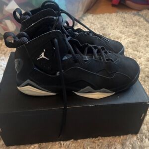 NIKE Jordan True Flight Black and Cool Grey Sneakers